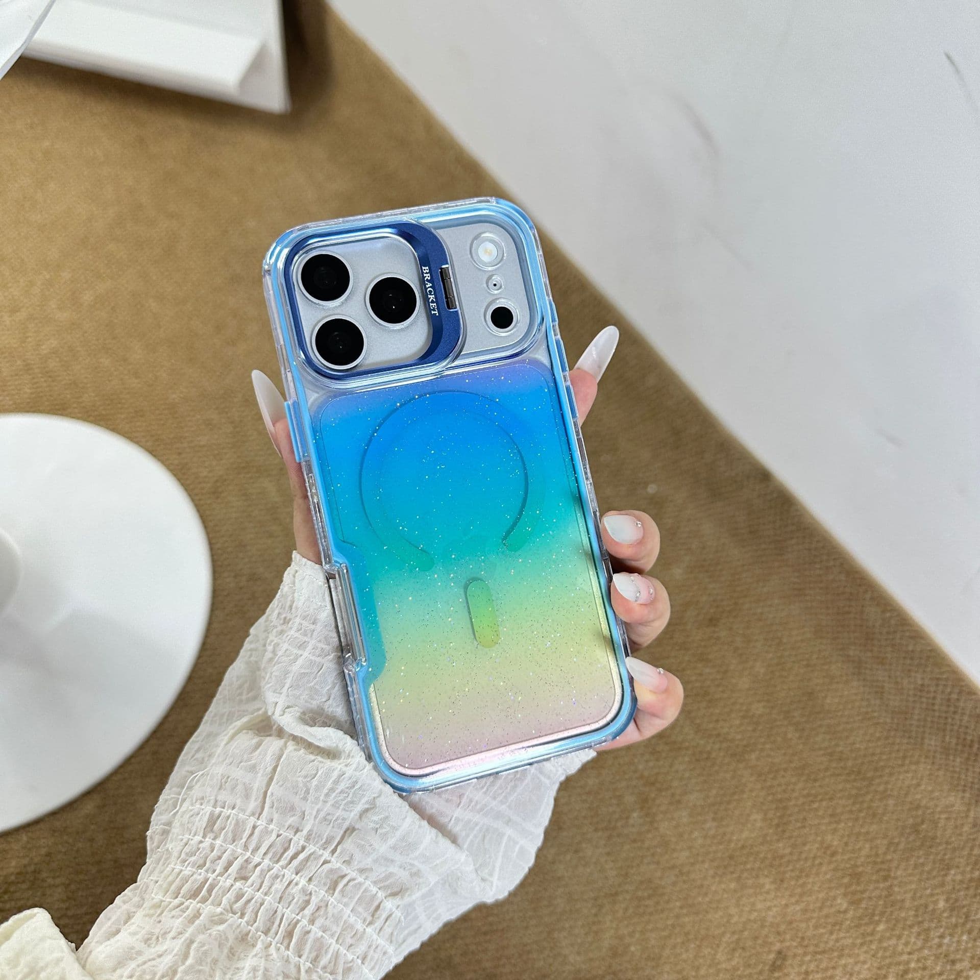 Venezuela Wholesale Magnetic Case for iPhone 18 Pro, Apple 18 Qinghai Lake Contrast Color, Compatible with iPhone 17 with Stand