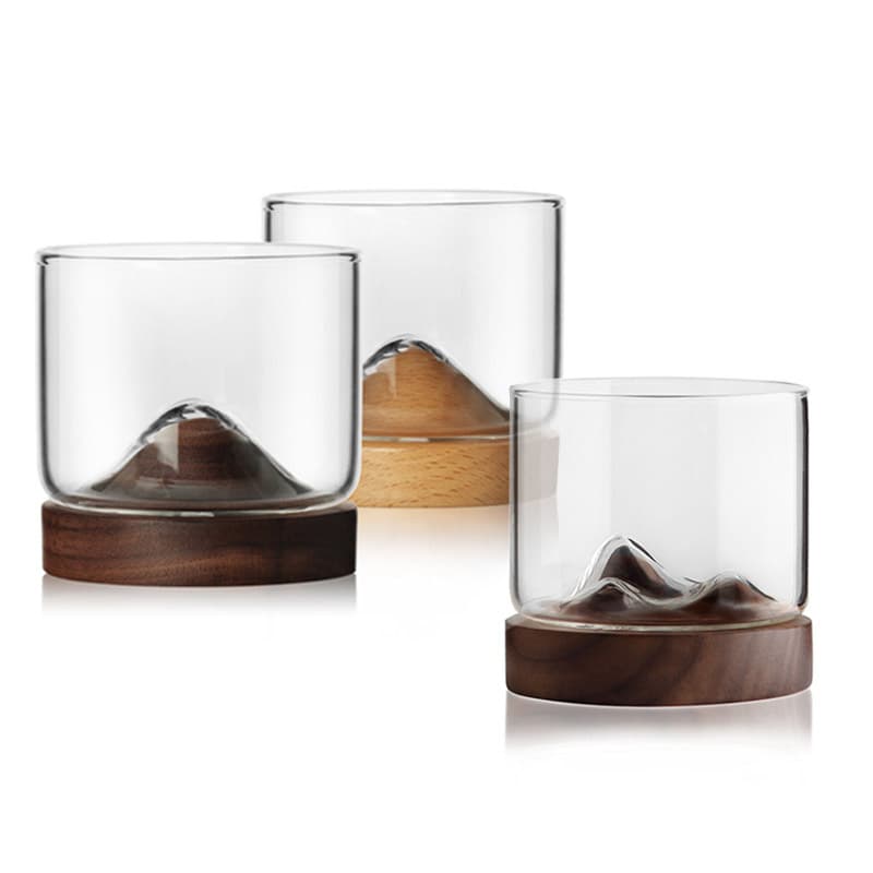 Creative Glass Whiskey Cup European Style Beer Glass Bar Utensils Water Cup Heat Resistant Home Use Simple Modern Design