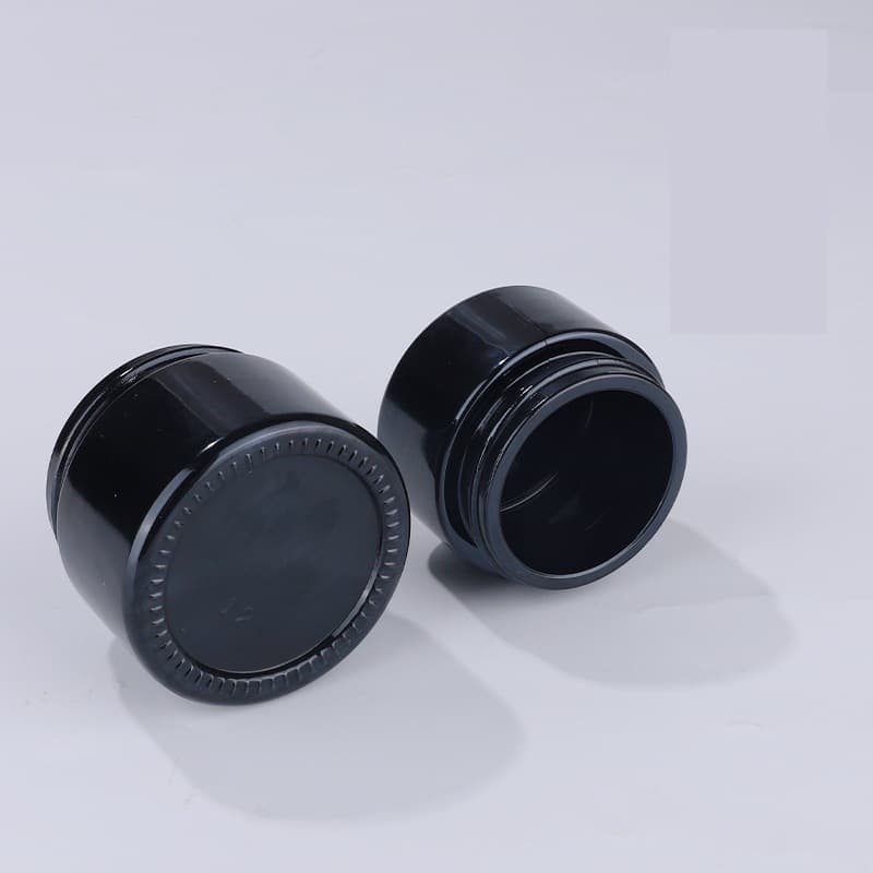 In Stock 5g Black Cream Jar 100g Glass Face Cream Jar 30g Skincare Jar 50g Face Mask Jar 20g Black Porcelain Jar