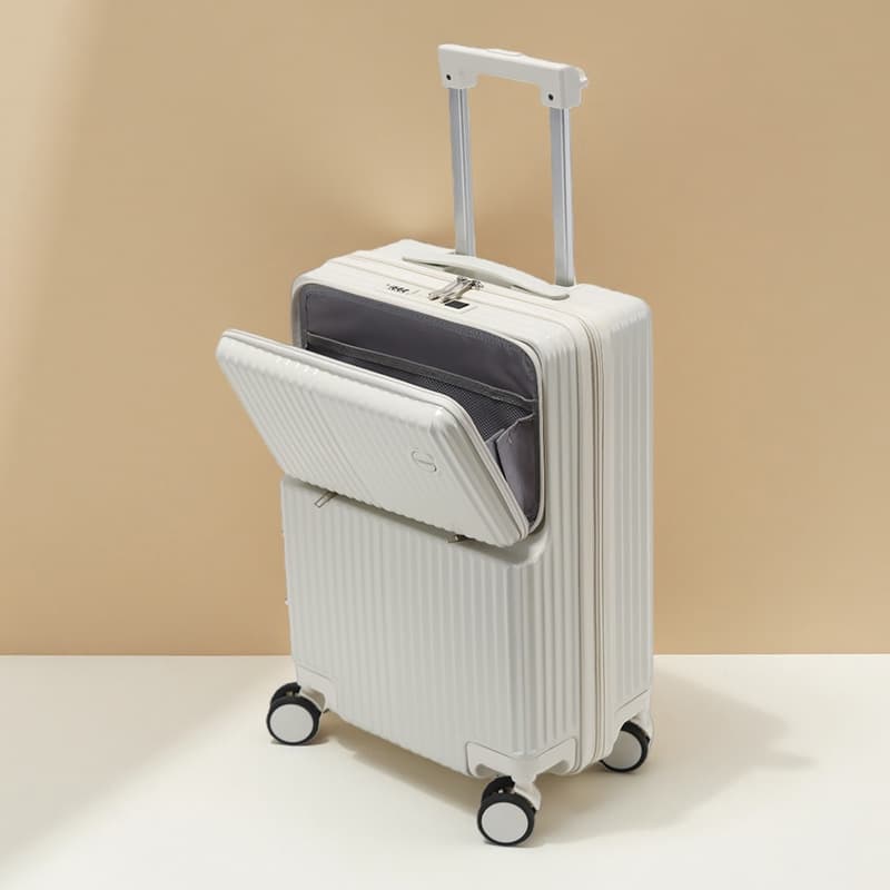 New Multifunctional 20-inch Carry-on Luggage with Front Opening, Large Capacity Travel Suitcase with TSA Lock for Women and Men