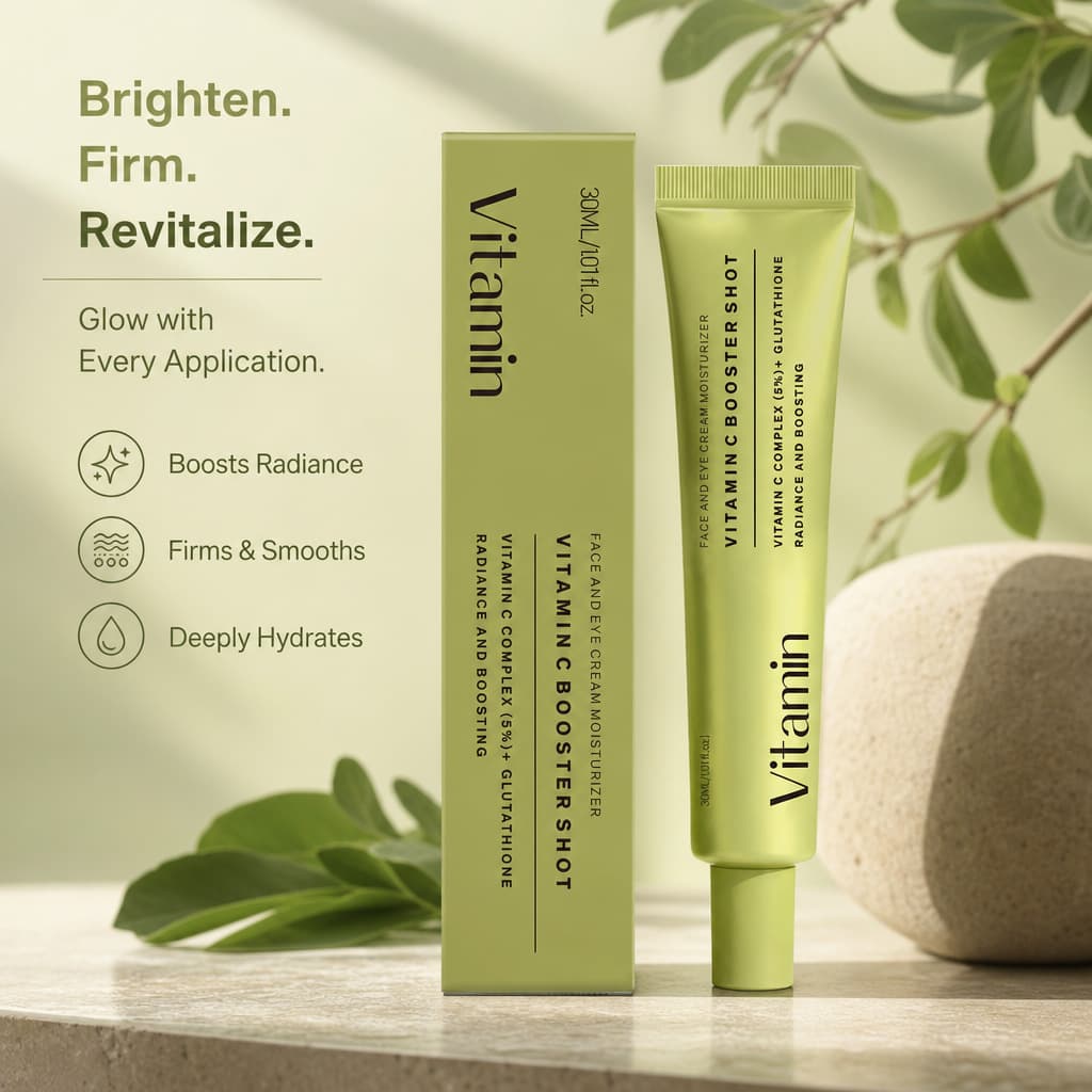 TK Cross-Border VITAMIN C Serum Cream Brightening Face Cream Improves Dull Skin Tone Fades Dark Spots