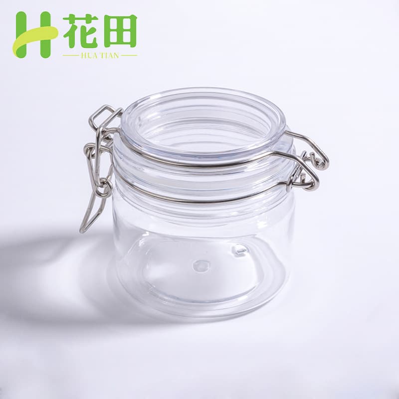 Spot 220m round PET cosmetic jar storage plastic mask sealed jar bath salt bottle cleansing cream mask jar