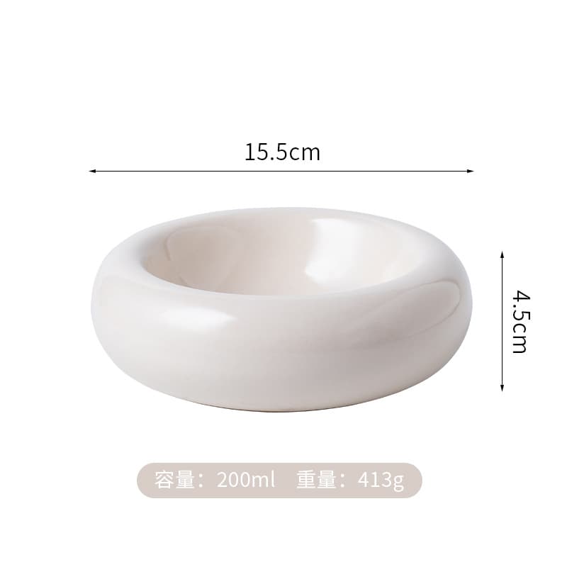 Ceramic Cat Bowl Pet Bowl Donut Cat Bowl Cat Food Bowl Water Bowl Snack Bowl Feeding Bowl