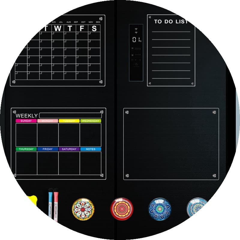 Magnetic Reusable Acrylic Refrigerator Message Board Calendar Cross-Border Soft Magnetic Whiteboard Fridge Magnet