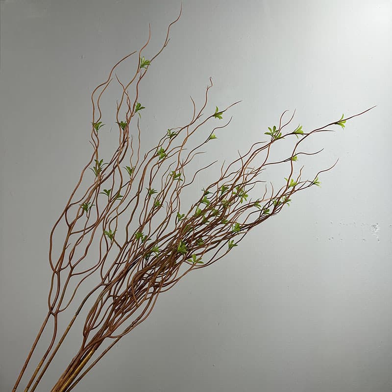 Artificial Plant Willow Branches, Dried Branches, Curly Willow, Willow Buds, Willow Twigs, Branch Line Floral Arrangement Bundle, Curly Willow Home Decoration Floral Material