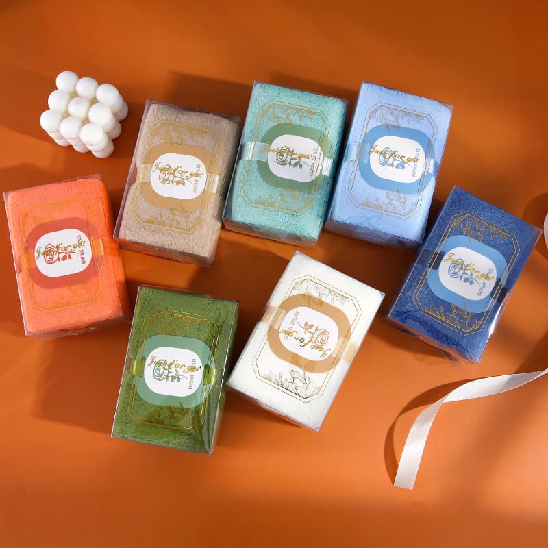 Coral Fleece Towel Favor, Wedding Celebration Shop, Creative Wholesale Shaped Gift Box, Square Towel Return Gift