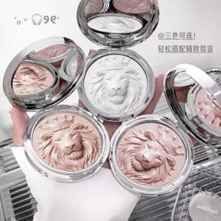 kobeleen Lion Series Highlighter Powder, Soft and Waxy Potato Mud Texture, Transparent No-Powder Feel, Natural Radiant Highlight, Wholesale
