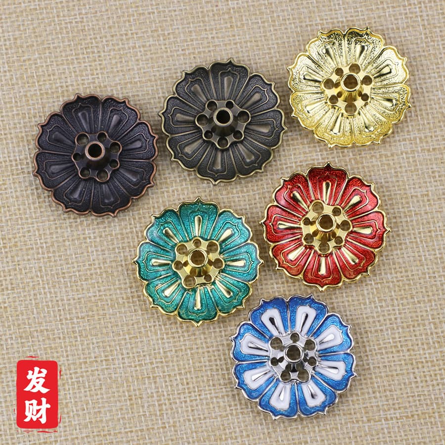 Factory Wholesale Multi-Hole Lotus Incense Holder Burner Accessories Dual-Use Stick and Cone Incense Burner Home Use Incense Stand Tower Incense Tao