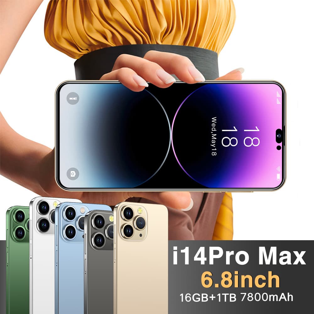 i14 Pro Max Budget 4G In Stock Android 2+16 Smartphone 6.3-Inch HD Screen Cross-Border Foreign Trade Dropshipping