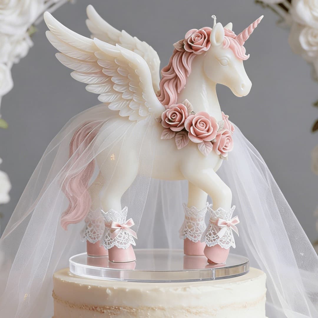 Angel Wings Unicorn Silicone Mold for Aromatherapy Plaster DIY Wedding Cake Decoration Ornament Mold