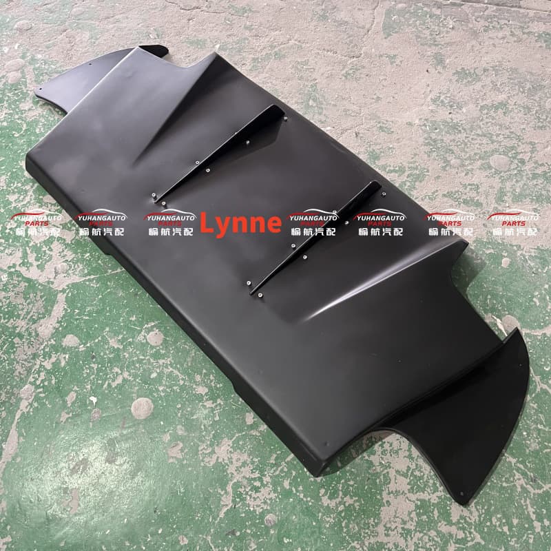 For Mitsubishi EVO9 Modified Varis Carbon Fiber Rear Lip with Rear Diffuser Bottom Plate 3PCS