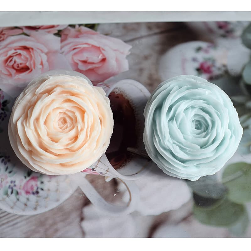 Ranunculus Peony Flower Silicone Mold, DIY Flower Handmade Soap Mold, Epoxy Resin Plaster Ornament, Scented Plaster Mold