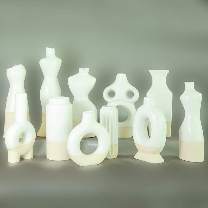 Artistic Creative Ceramic Vase Home Desktop Hydroponic Flower Arrangement Decoration Premium Modern Minimalist