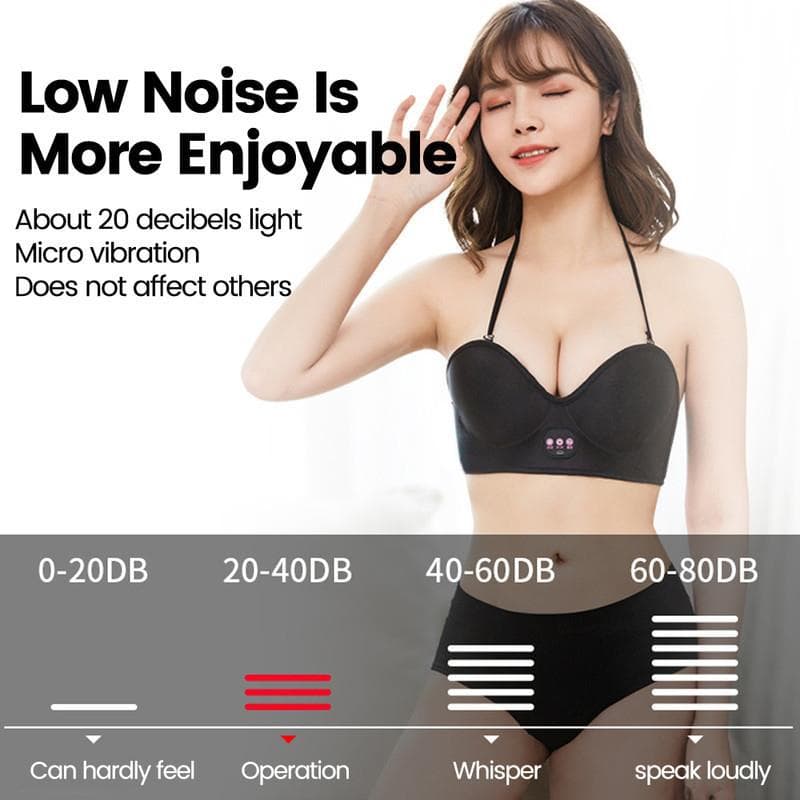 Smart Electric Chest Massager Heating Pad Vibrating Massage Device Beauty Breast Treasure Underwear Bra Massager for Women