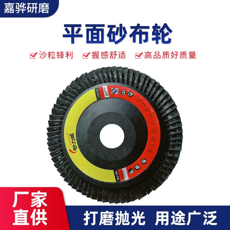 Shaliwei Brand Flat Abrasive Flap Disc 4 Inch for Stainless Steel Grinding, Angle Grinder Flap Disc Polishing Wheel