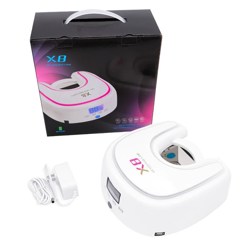 Rechargeable X8 Nail Lamp High Power Fast Drying UV LED Nail Dryer Curing Lamp