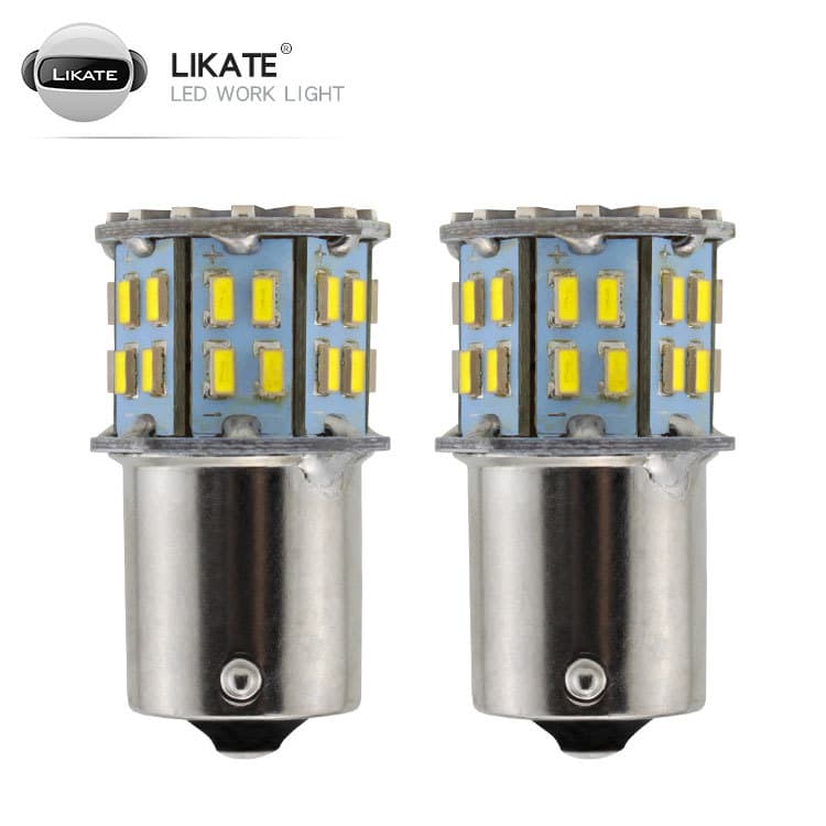 LKT Automotive LED Light 1156 1157 3014 50SMD High Brightness Chip Brake Light Turn Signal 12V Bulb