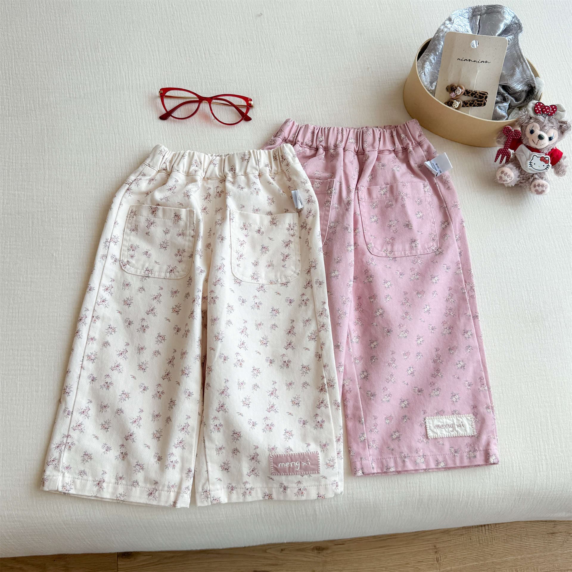 Girls Pants Spring Baby Casual Pants Early Spring Children Straight Pants Little Girl Long Pants Spring Fashion Children's Wear
