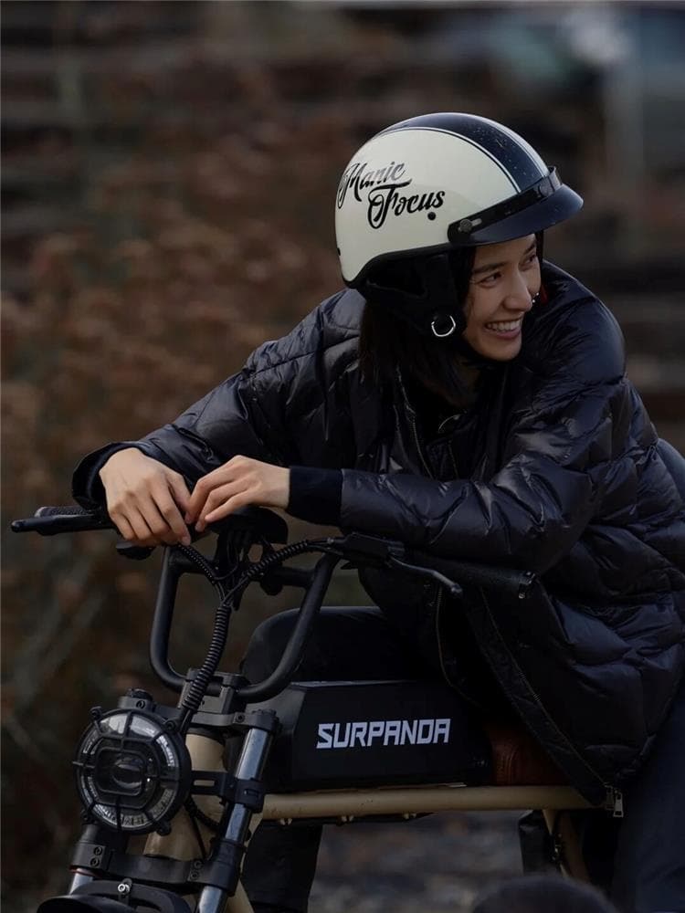 Class A 3C Retro Helmet Summer Sun Protection Men's and Women's Electric Motorcycle Lightweight Cruise Half Helmet Motorcycle Helmet Small Shell