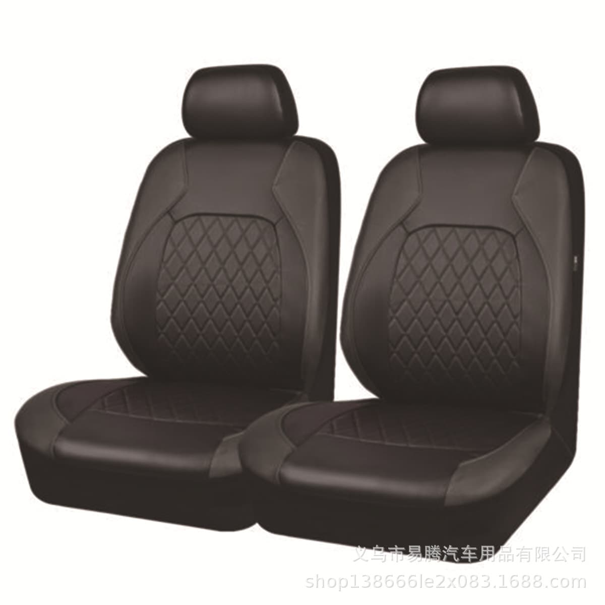 Cross-border car seat covers single-line diamond quilted stitching bracket leather PU leather faux leather cushion cover wholesale
