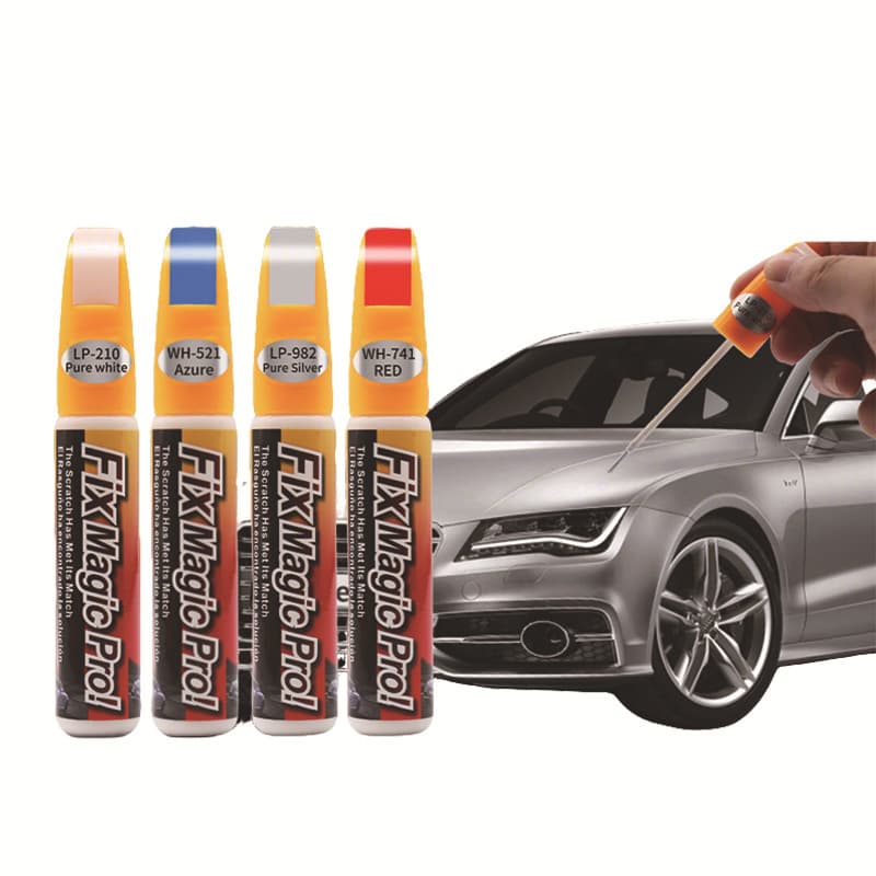 Cross-border foreign trade car paint touch-up pen to repair car paint scratches and repair artifact white black waterproof paint pen silver