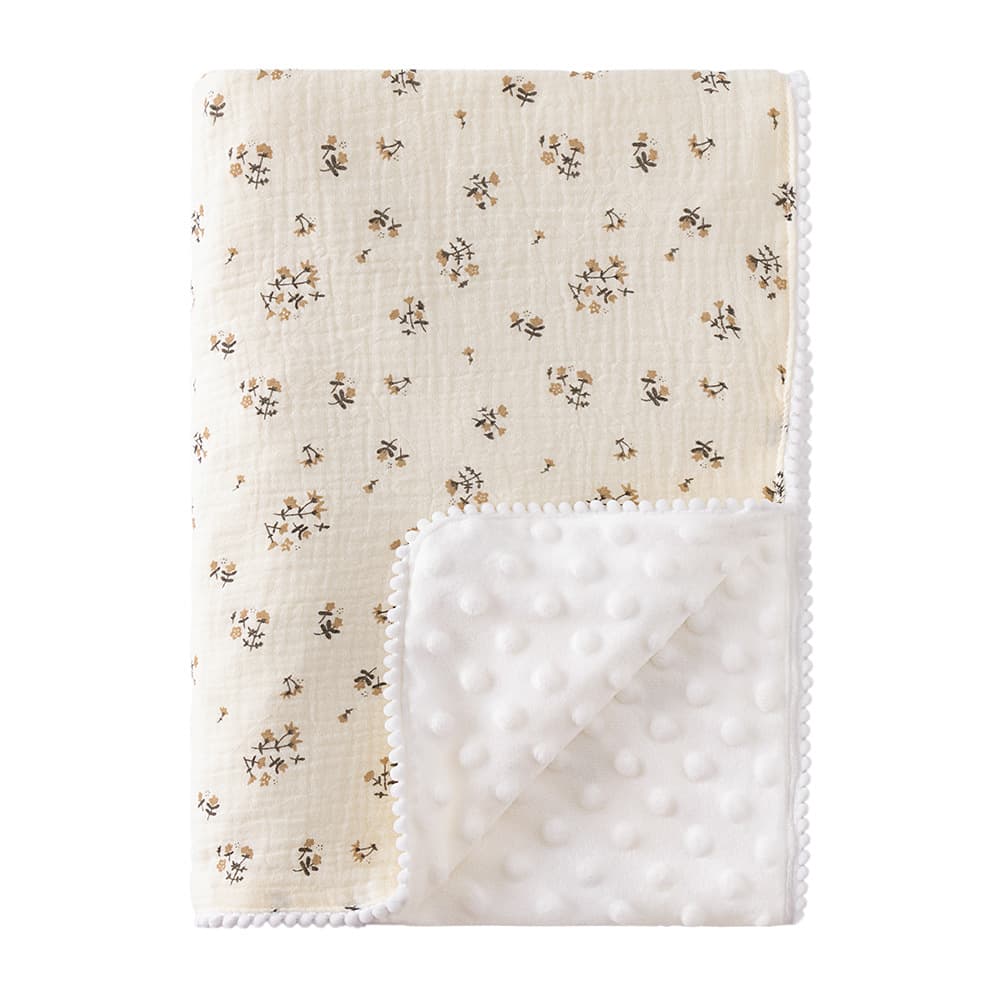 Baby Bean Blanket, Newborn Infant Coverlet, Pure Cotton Fabric, Autumn Material, Winter Thickened Warmth, Soothing Kindergarten Small Blanket