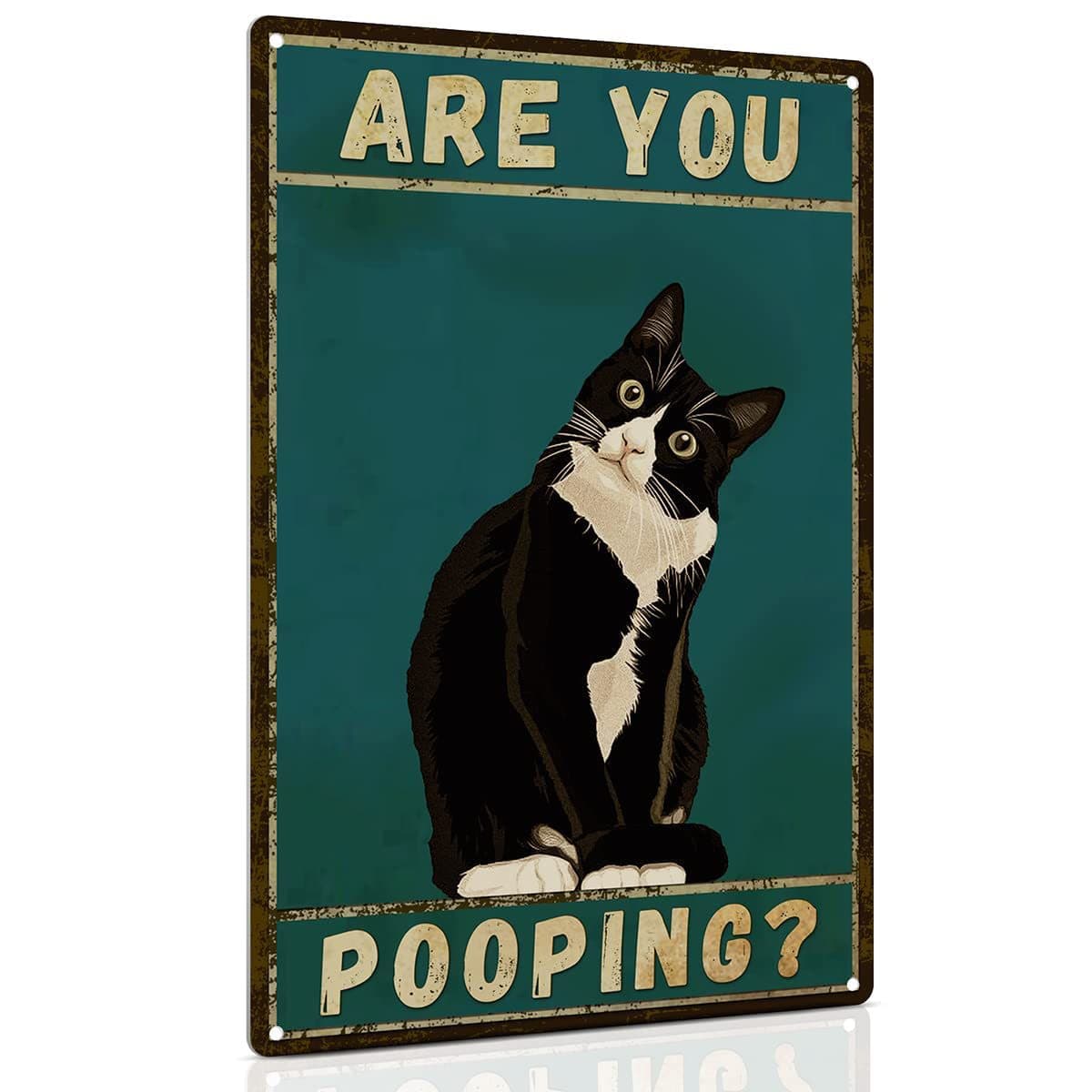 51 Fun and Practical Toilet Tin Signs, Unique Bathroom Wall Decor with Humorous Texts