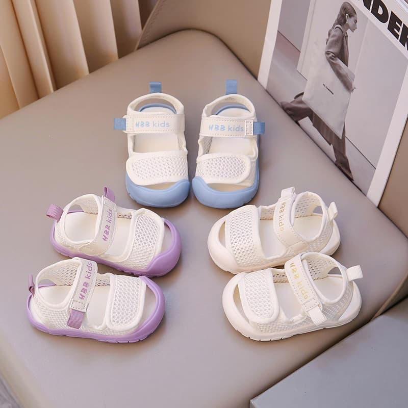 Comfortable and Cute Baby Soft Sole Walking Shoes Breathable Mesh Sandals Beach Shoes 2026 Summer New Style for Baby Girls