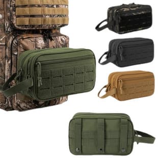 Men's Outdoor Tactical Toiletry Bag Shaving Kit Travel Organizer Game Handbag Hygiene Storage Bag