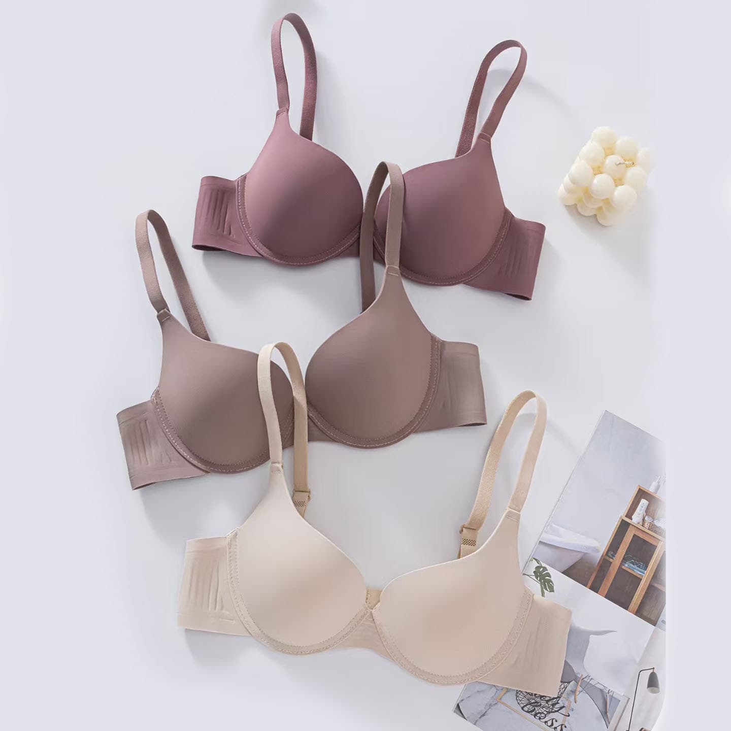 Factory cross-border spot adjustable seamless underwear women's anti-sagging sexy Japanese bra young women's bra