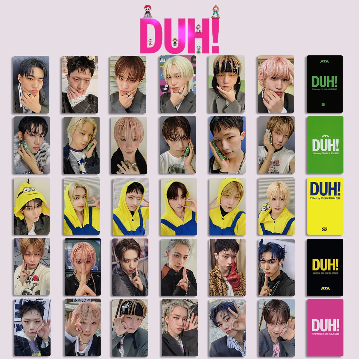 P1Harmony album DUH peripheral photo card K4 special photo card P1 special photo card