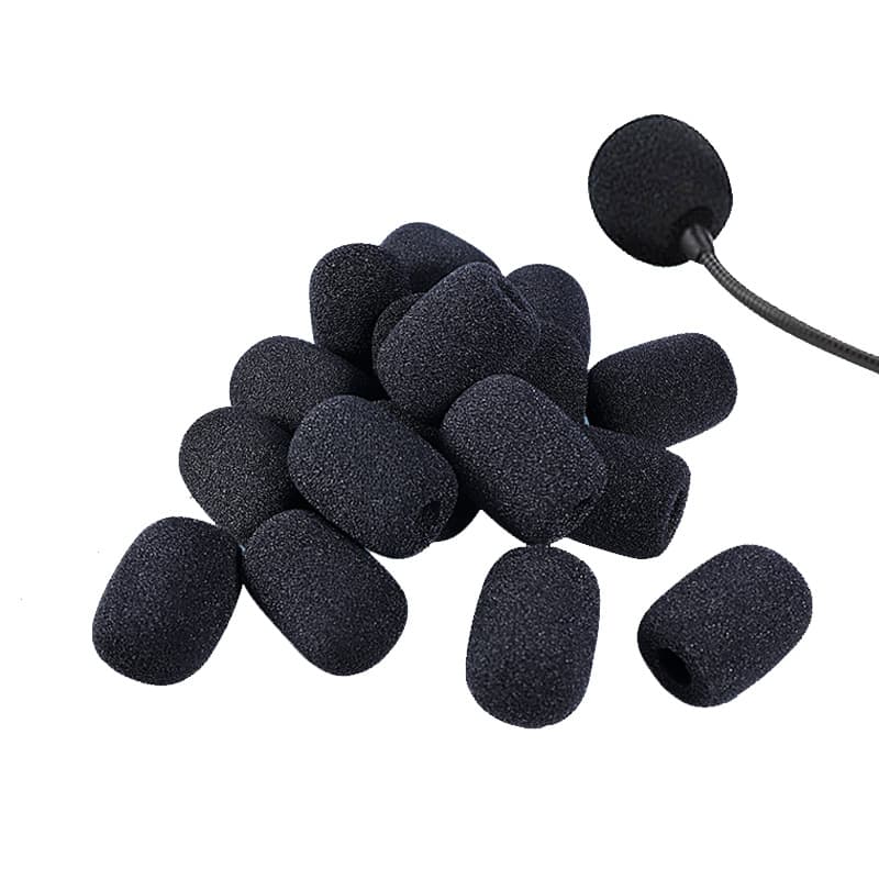 Little Bee Speaker Sponge Cover with Microphone Mic Cover Collar Clip Mic Cover Headset Cotton Microphone Cotton Protective Cover