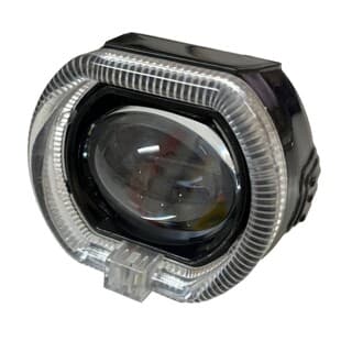 Motorcycle Electric Vehicle Light 2.5 Inch Built-in Angel Eye Demon Eye Lens LED Headlight Spotlight Modified Main Light