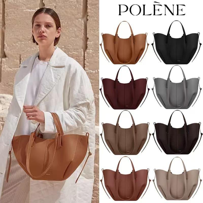 [Cross-border Bestseller] POLENE Wing Bag Tote Bag Large Capacity Shoulder Women's Bag Handbag Bucket Bag