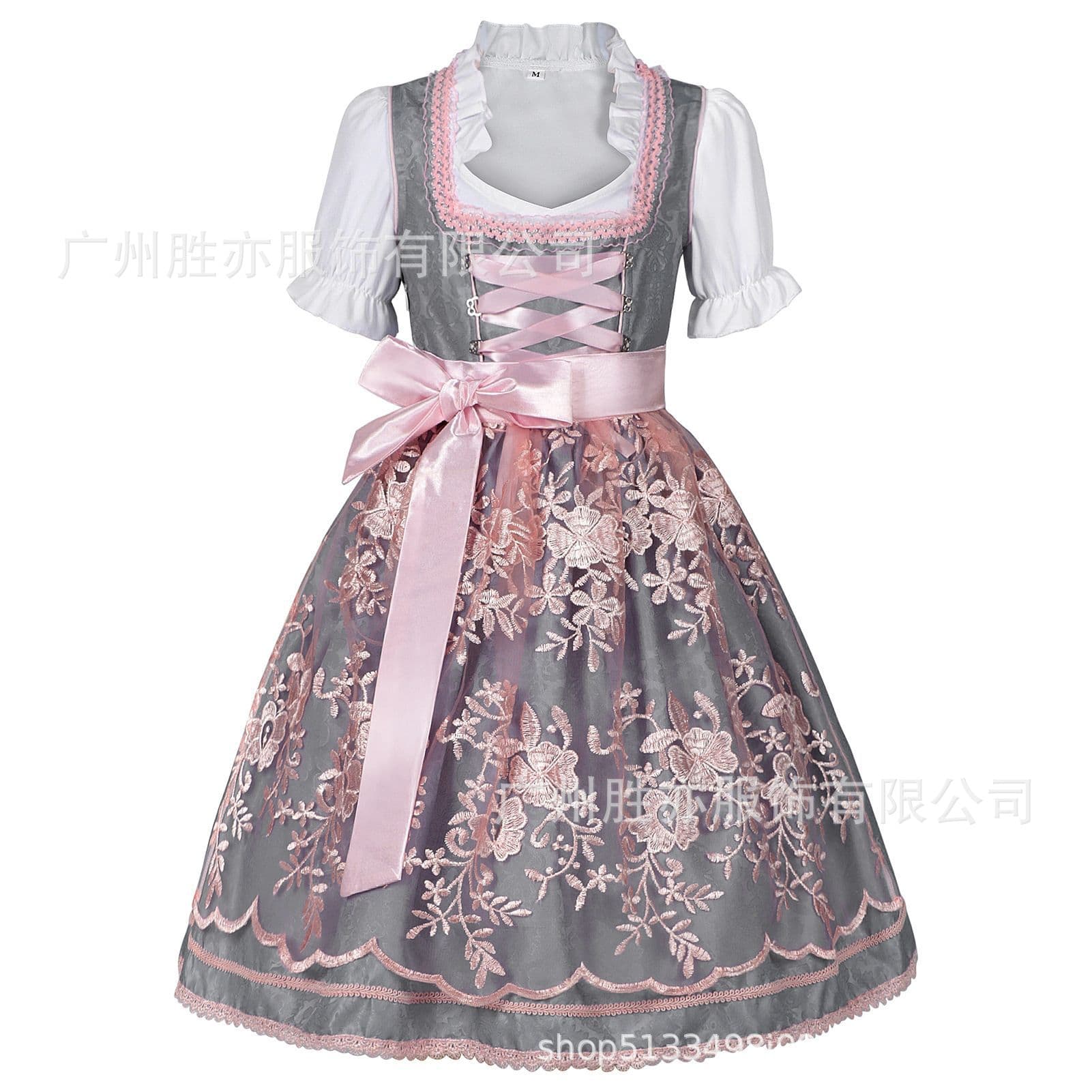 2025 new foreign trade European and American carnival outfit German Oktoberfest costume plus size floral dress cosplay stage performance