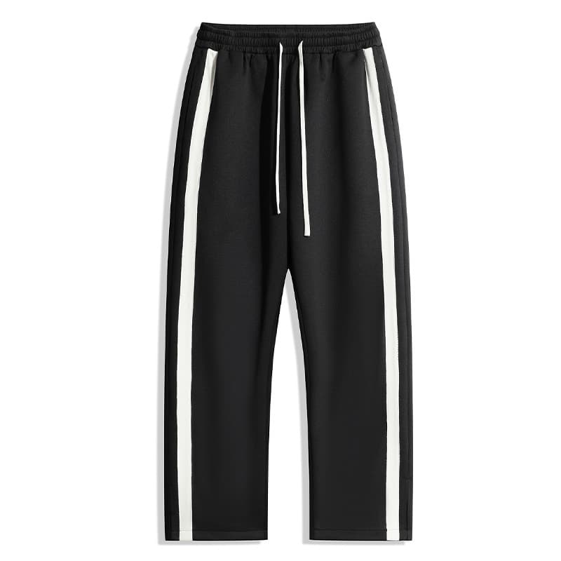 K532 Plus Size Sweatpants Men's Autumn New Straight Wide Leg Pants Oversized Fat Man Casual Long Sweatpants