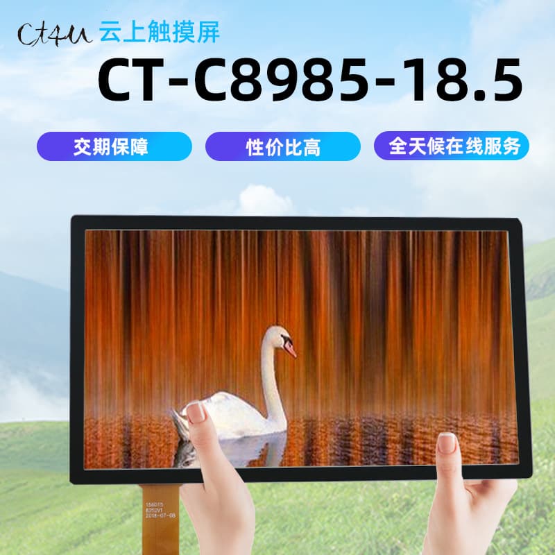 18.5-inch LED LCD Central Control Touch Screen, Multi-Size Custom Touch Panel for Commercial Meeting Display