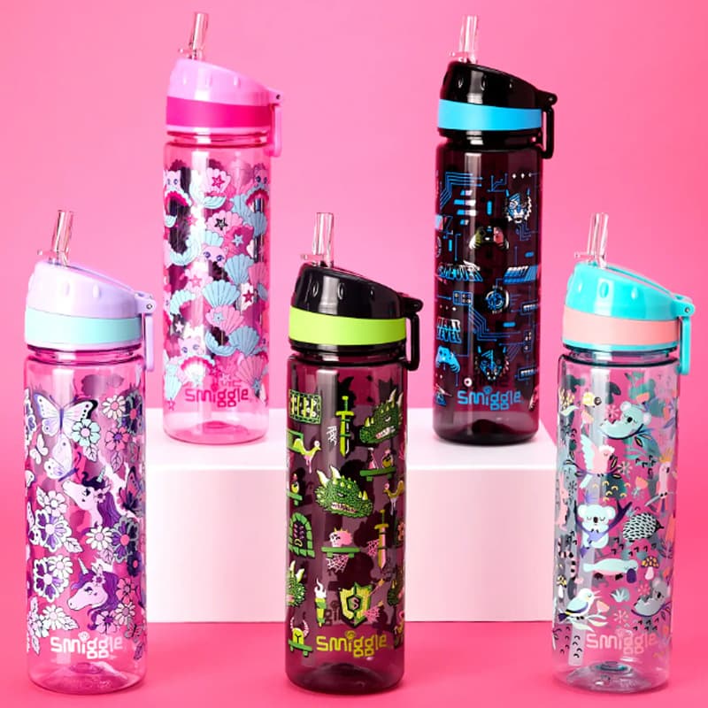 Australian Smiggle Water Bottle, Kids Straw Cup, Large Capacity Kettle, Student Straw Cup