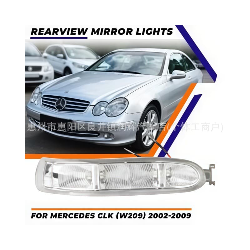 Compatible with 02-09 Mercedes-Benz W209 CLK Rearview Mirror LED Turn Signal Light Side Marker