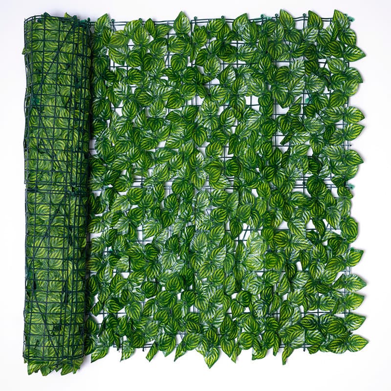 Artificial Fence Leaf Panel Simulation Hedge Fence Leaf Faux Plant Vine Decorative Fence Barrier