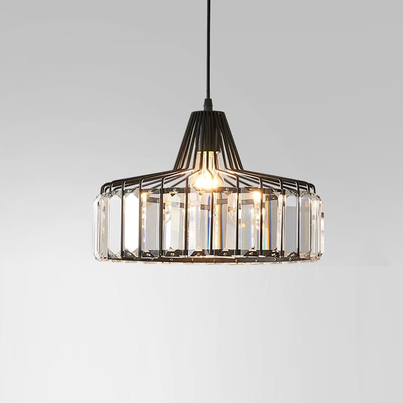 Luxury Small Chandelier Crystal Glass Dining Room Pendant Light, Modern Minimalist Bar Light, Japanese Style Bedroom Pendant Light, Hallway Light