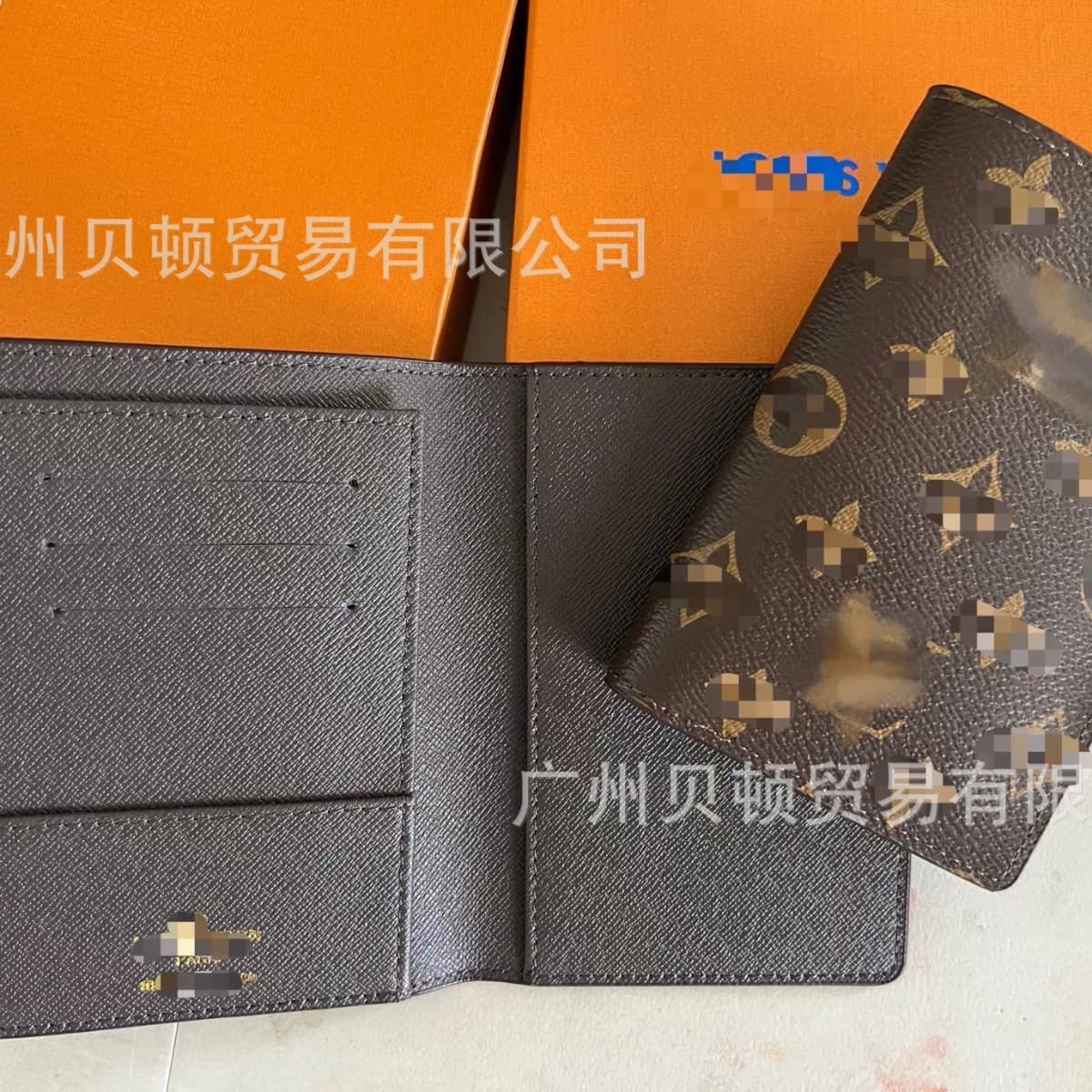 Export Wholesale Passport Holder Billfold LV Monogram PVC Passport Holder G Brand Card Holder Cross-Border TikTok Live Hot Selling Unisex