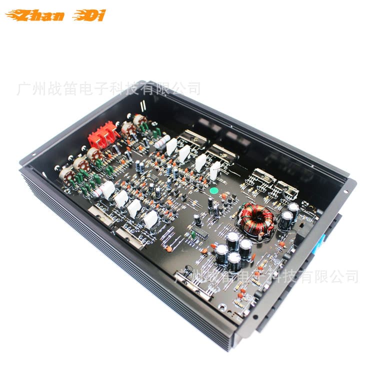 4-Channel Car Amplifier 80W 4 Ohm Class AB Power Stereo Amplifier for Various Audio Systems