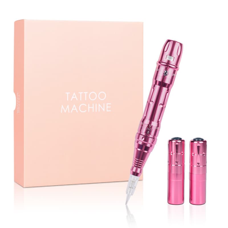 Cross-Border Fully Disposable Tattoo Machine All-in-One Microblading Device Semi-Permanent Eyebrow Lip Machine Dual Battery Tattoo Machine