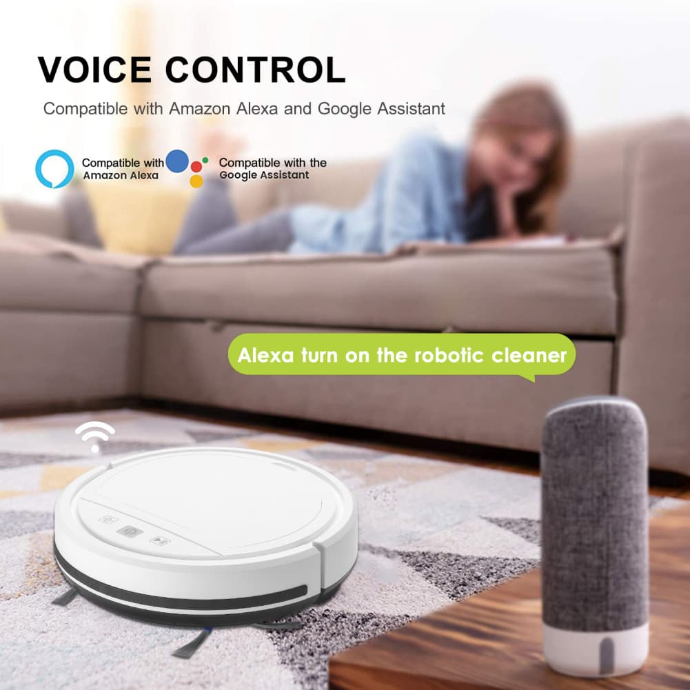 Robot Vacuum Cleaner Auto Return Charging Vacuum Cleaner TUYA Control RVC8