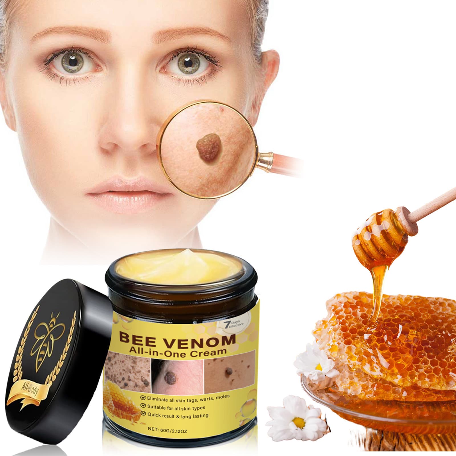 Cross-border Bee Venom Skin Care Cream Body Skin Cleansing Smooth Skin Bee Venom Care Cream