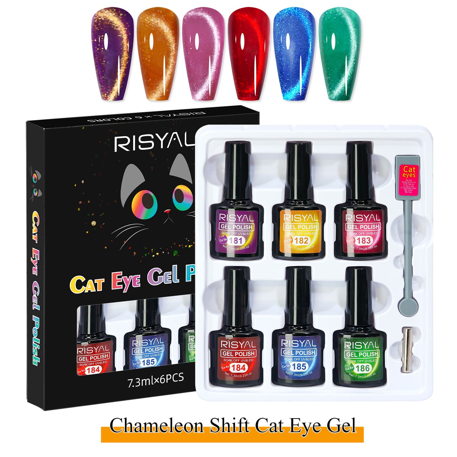 New Cat Eye Gel Polish Set Nail Gel Color Gel Manicure Gel Set Trendy Fruit Cat Eye Gel Wholesale