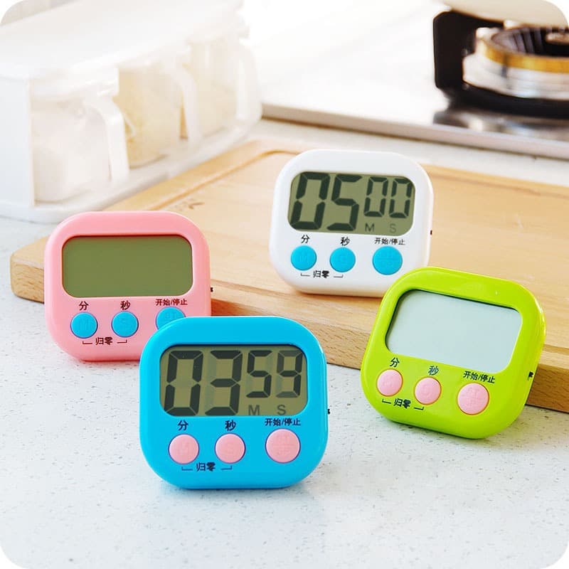 Timer Reminder Student Electronic Alarm Clock Stopwatch Time Management Large Display Kitchen Timer