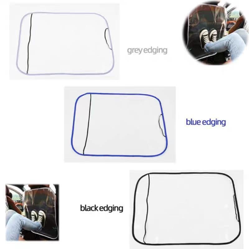 Seat Kick Pad, Car Seat Back Dirt Guard, Transparent Vehicle Backrest Film, Anti-Slip Protective Cover, Anti-Step Mat