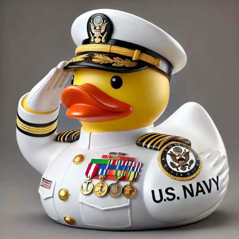 Cross-border new product Captain's Duck cruising duck decorative ornaments nautical duck captain artwork gifts